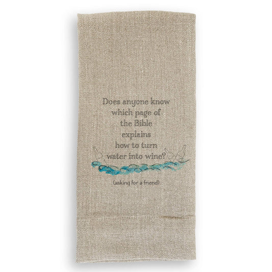 Water Into Wine: Dishtowel / -
