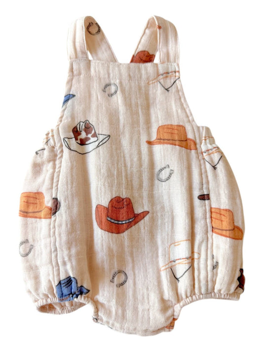 Western / Muslin Retro Sunsuit: 3-6M
