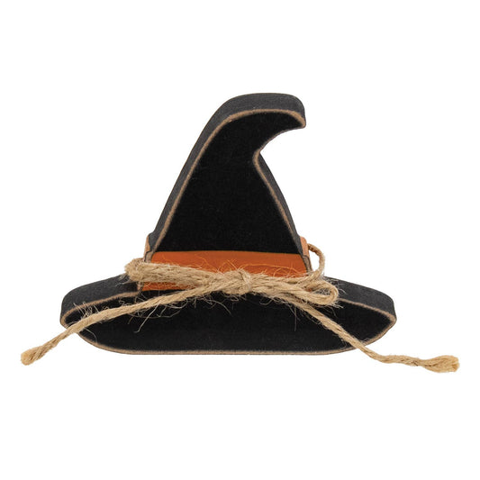 2/Set - Hocus Pocus Wooden Block & Witch Hat Sitters