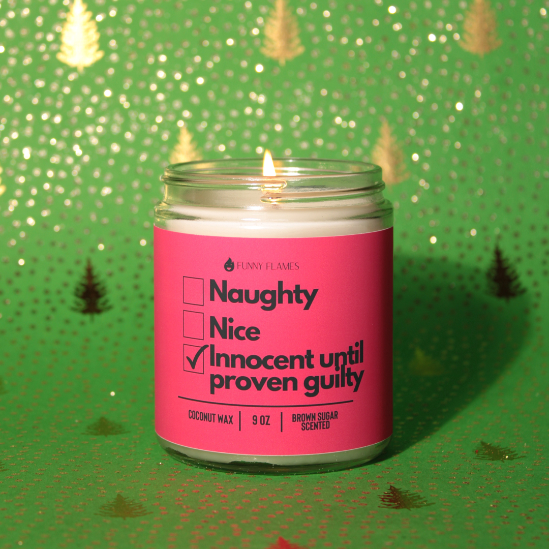 Naughty, Nice, Innocent Until Proven Guilty -Funny Christmas