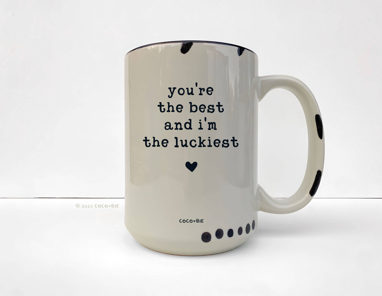 You're The Best & I'm The Luckiest Mug - Love, Appreciation: Pink