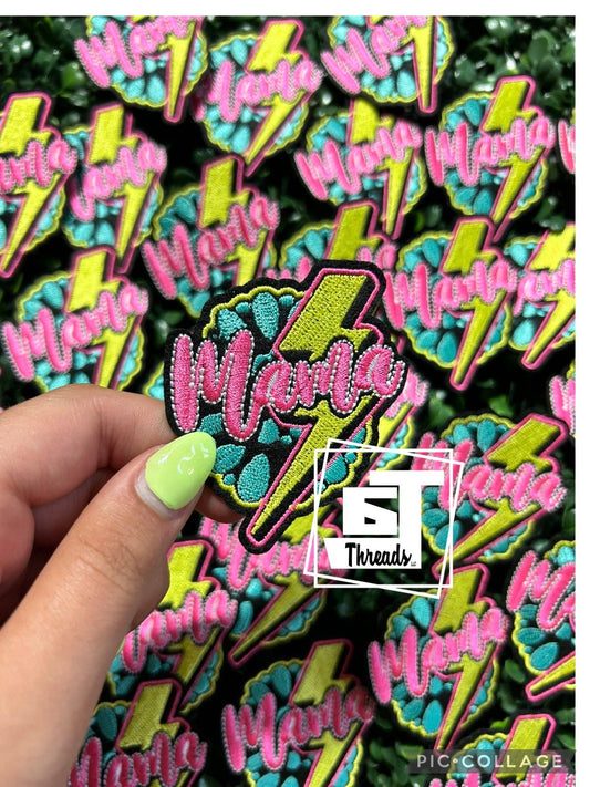 Western Neon Mama....Cap Patches Only: Western Neon Mama