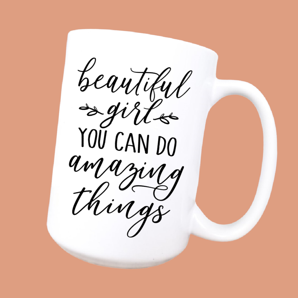 15oz Beautiful girl ceramic coffee mug