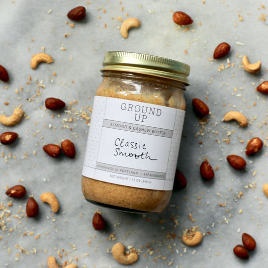 12oz - Classic Smooth Almond, Cashew + Coconut Butter