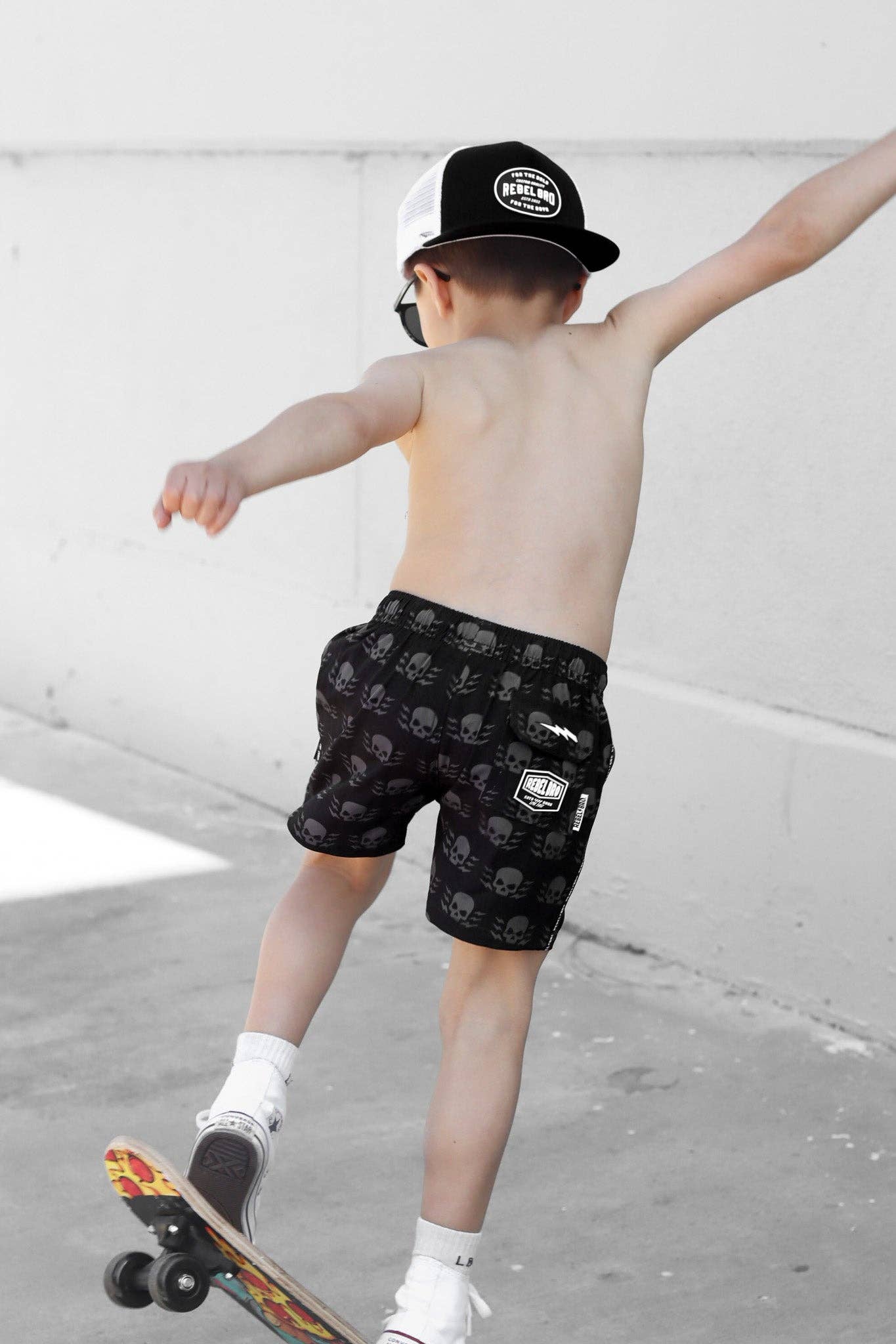 Hybrid Swim Trunks in Thunderstruck: 3-4T