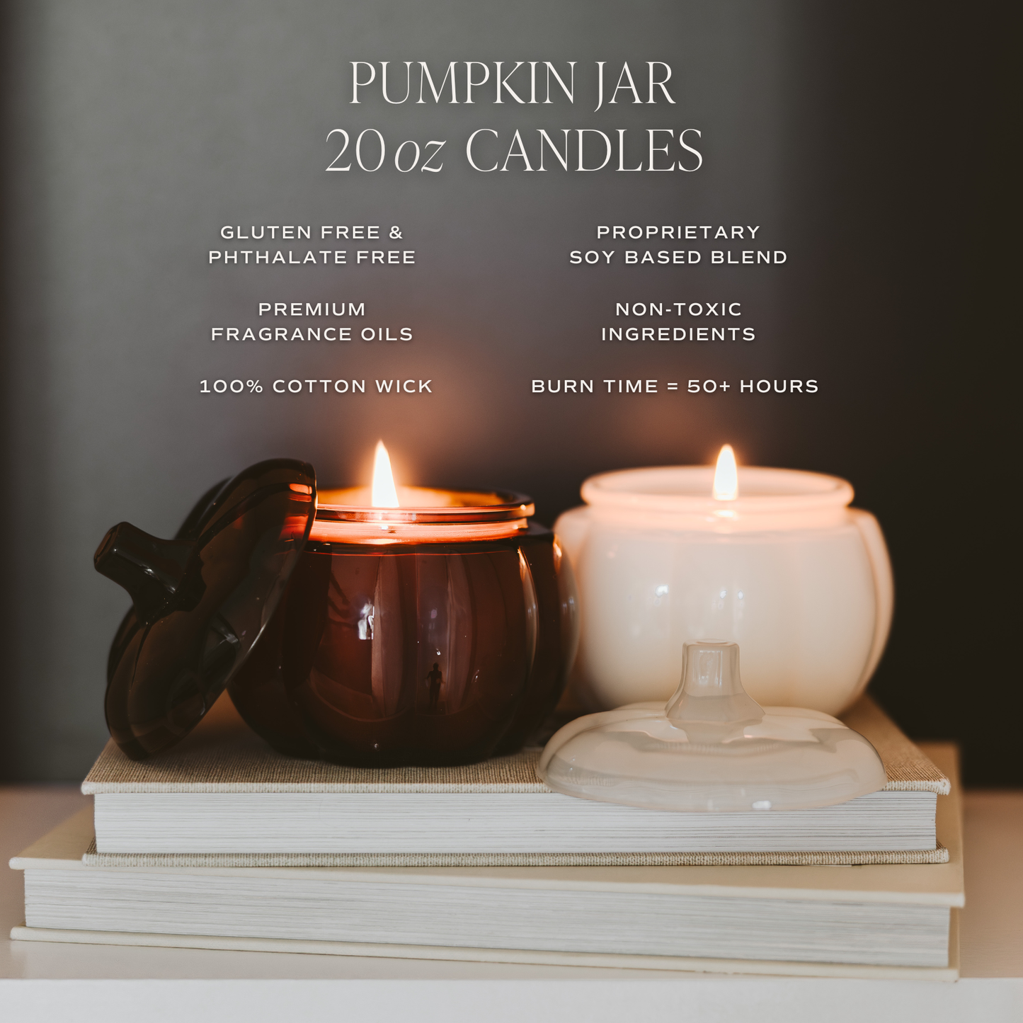 *NEW* Hello Fall Soy Candle - 20oz Pumpkin Jar - Fall Decor