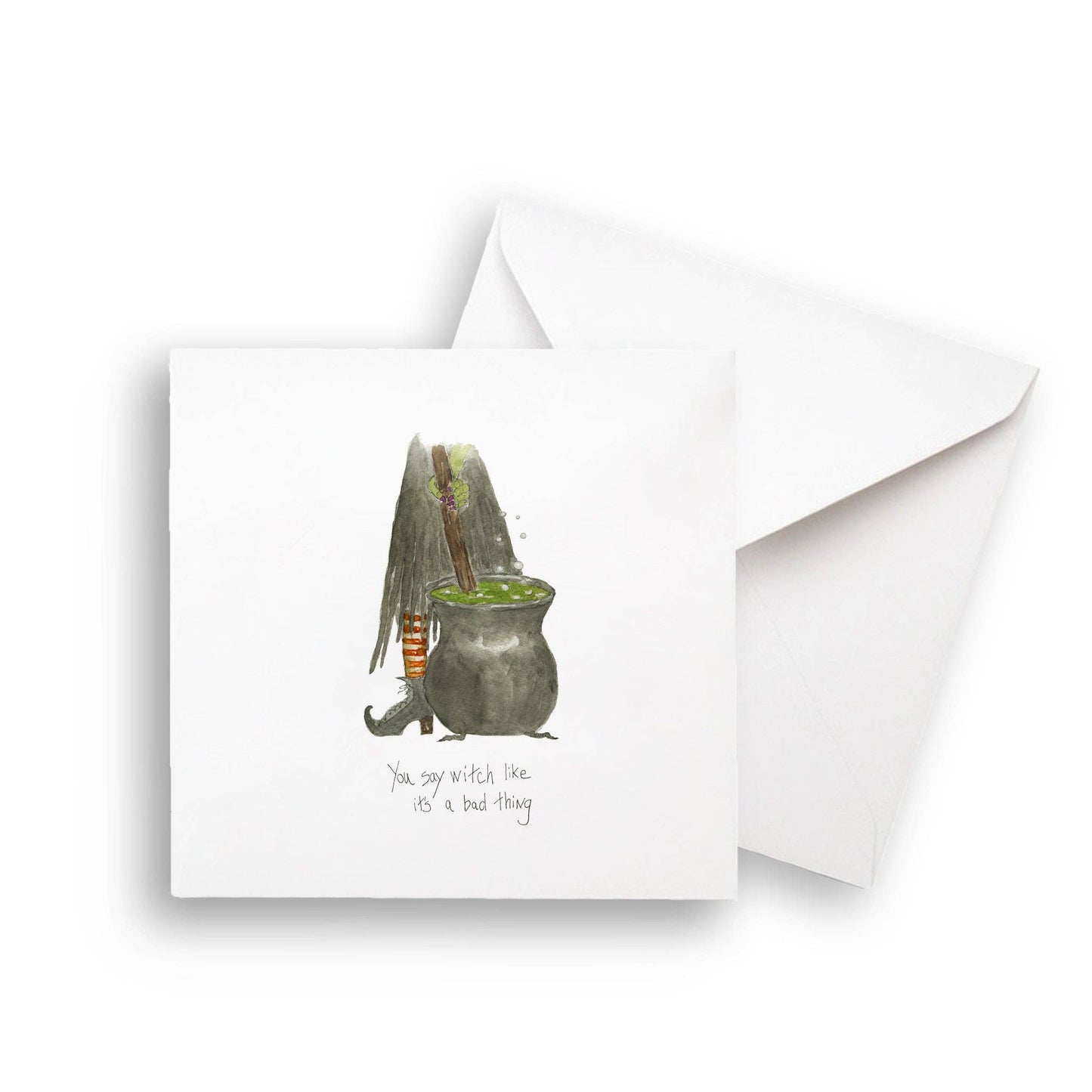 Witch Stirring Pot: Dishtowel / Keep Words / -