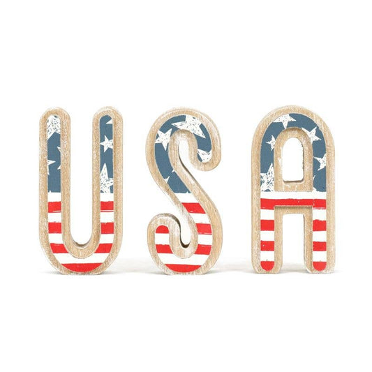 45185 - 6x4 chunky wood shape (USA)  Americana Summer Décor