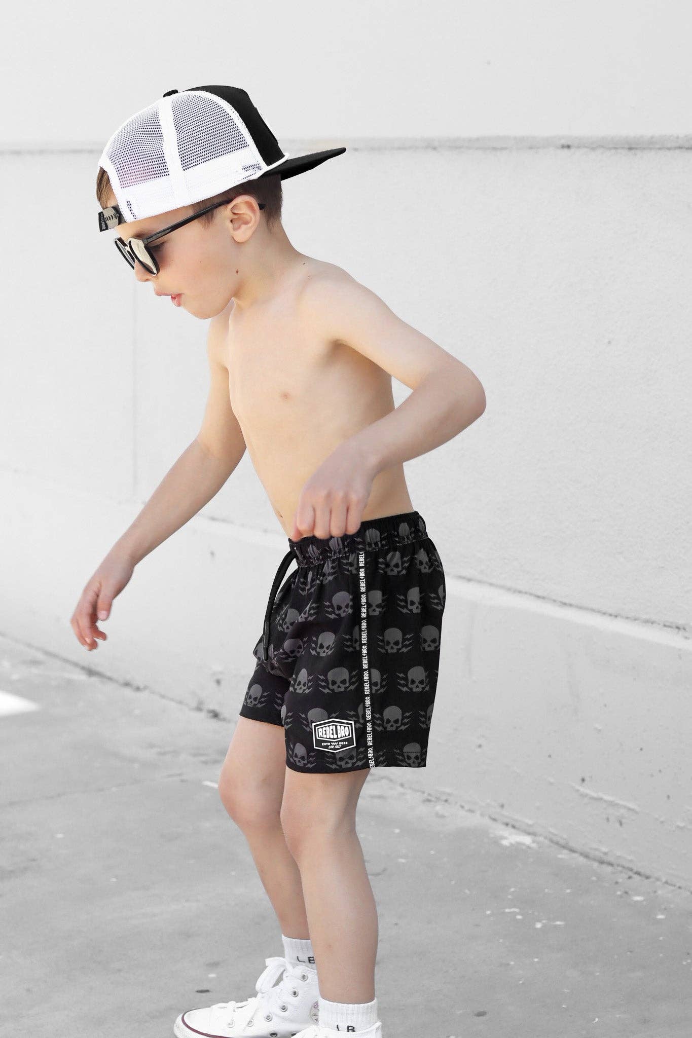 Hybrid Swim Trunks in Thunderstruck: 3-4T