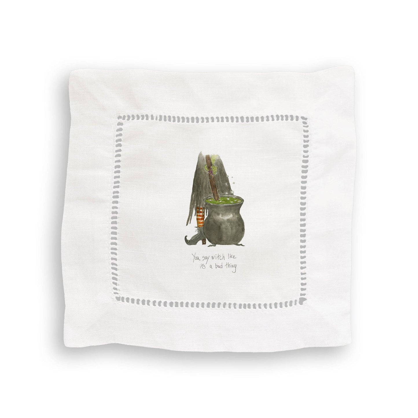 Witch Stirring Pot: Dishtowel / Keep Words / -