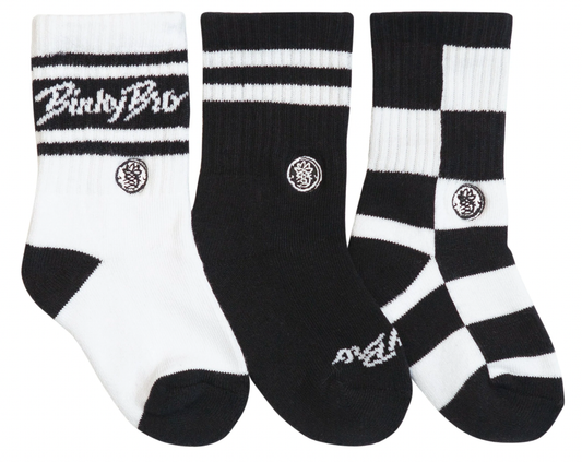 3-Pack Checkers Classic socks: Junior (7 years - 12 years)
