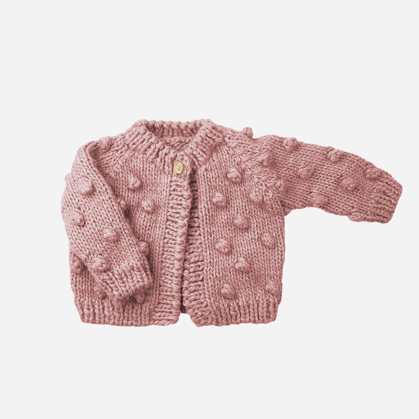 Popcorn Cardigan, Rose | Kids and Baby Sweater