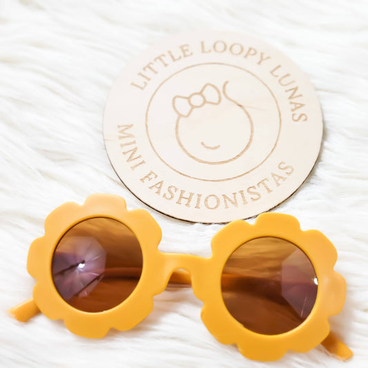 Retro Vintage Boho Floral Kids Toddler Sunglasses