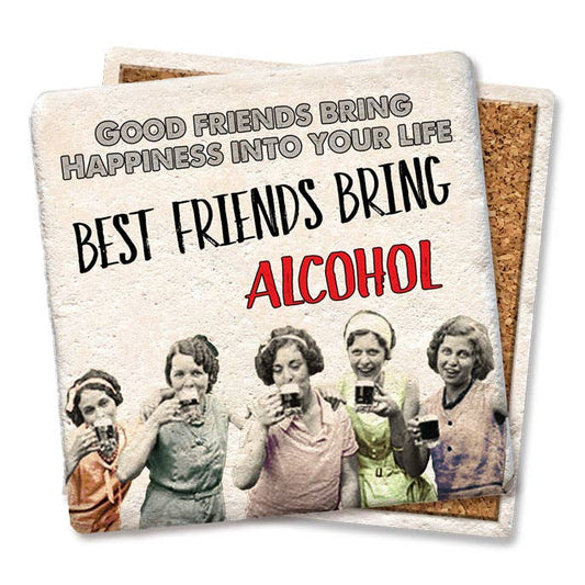 Coaster Good friends bring happiness Drink Coaster