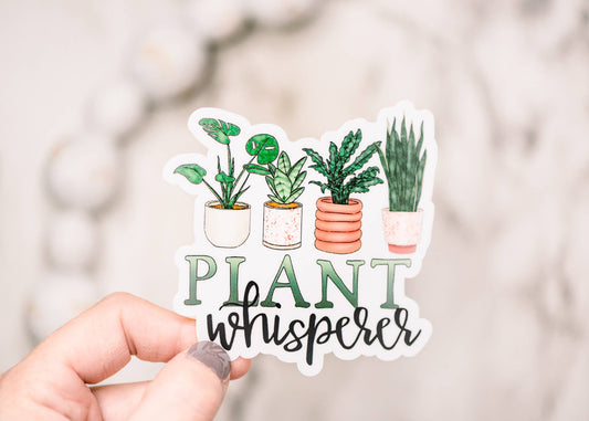 Plant Whisperer, Vinyl Sticker, 3x3 in.