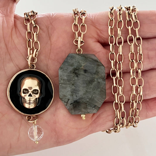 WHY THE FUCK NOT | SKULL | Original Necklace: Gold
