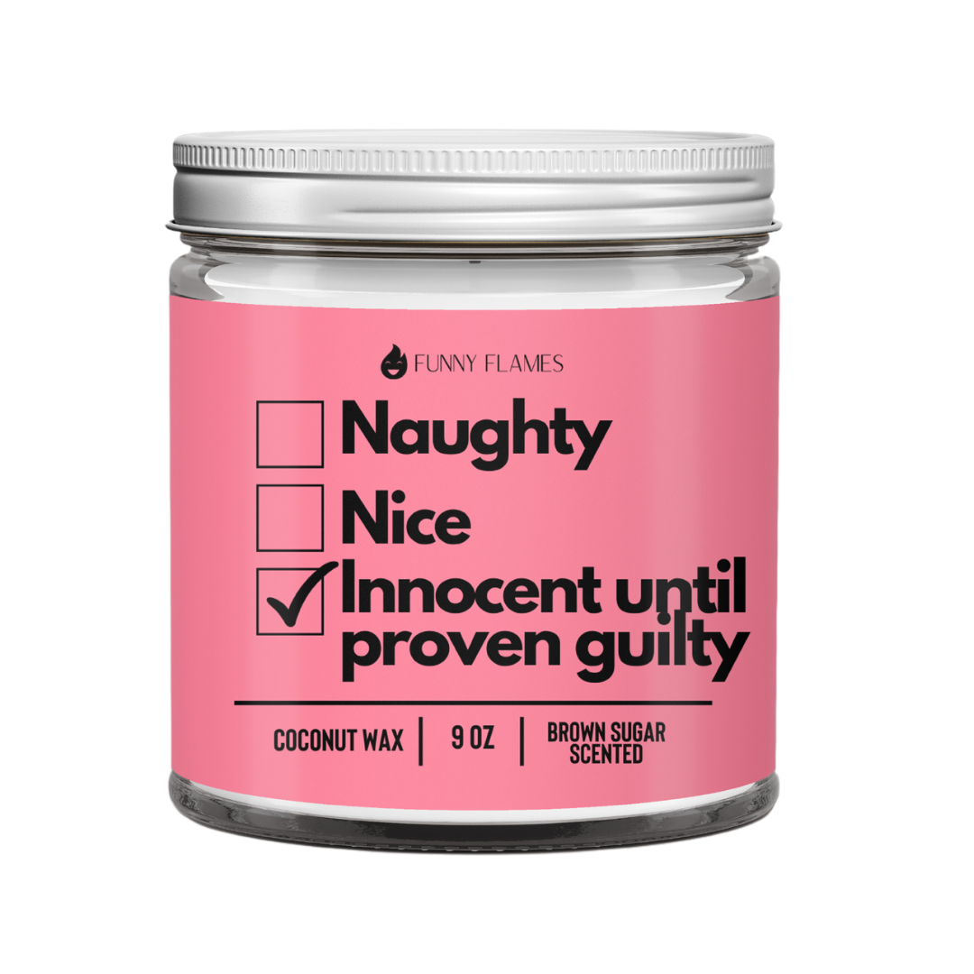 Naughty, Nice, Innocent Until Proven Guilty -Funny Christmas