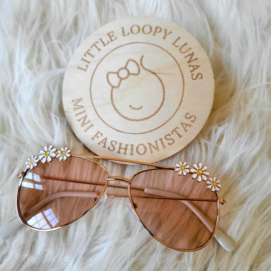Girls Toddler Daisy Aviator Sunglasses