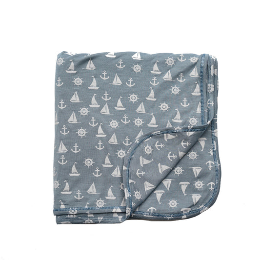 Anchor's Away Luxury Bamboo Swaddle Blanket
