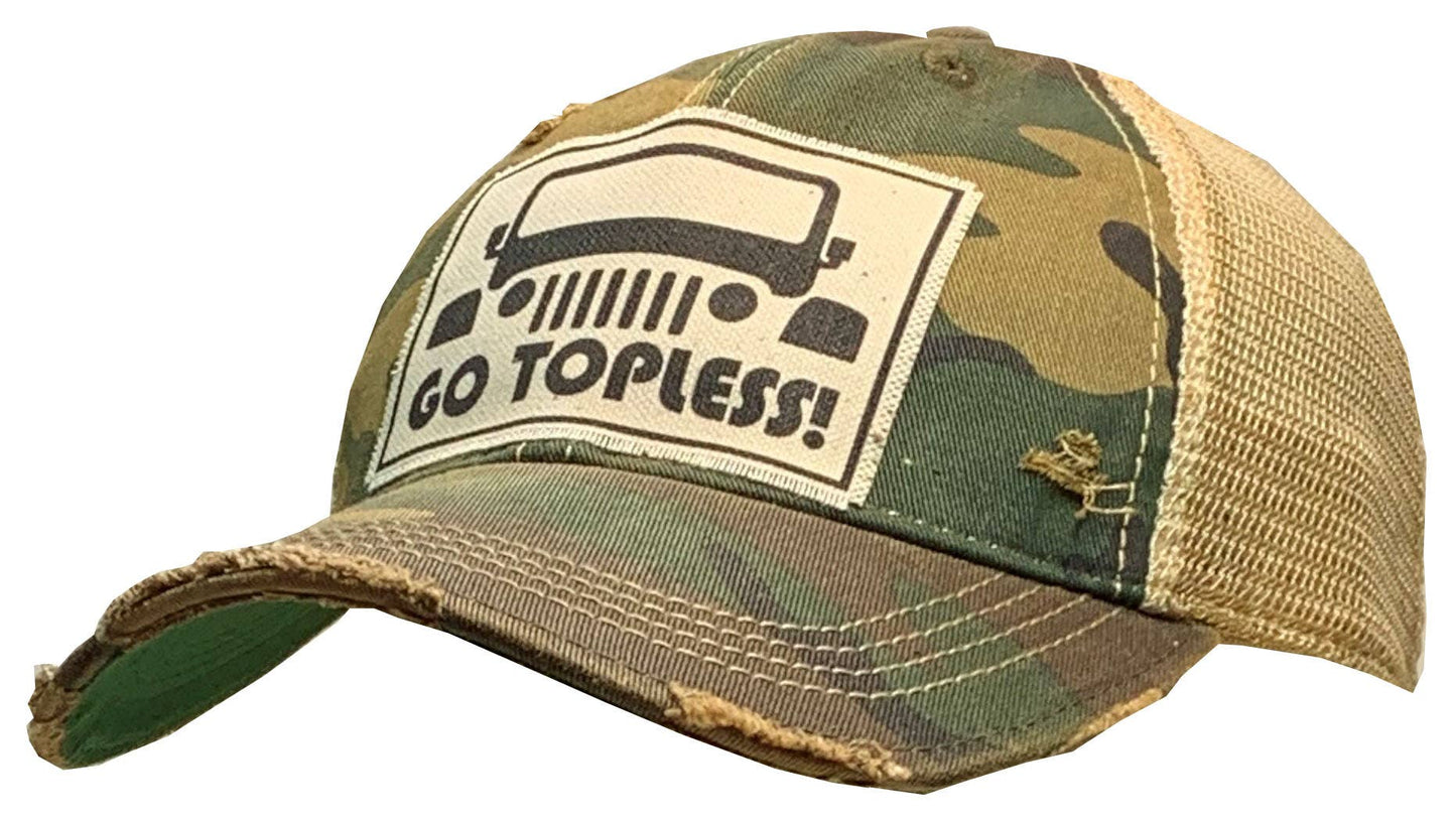 Go Topless Trucker Hat Baseball Cap