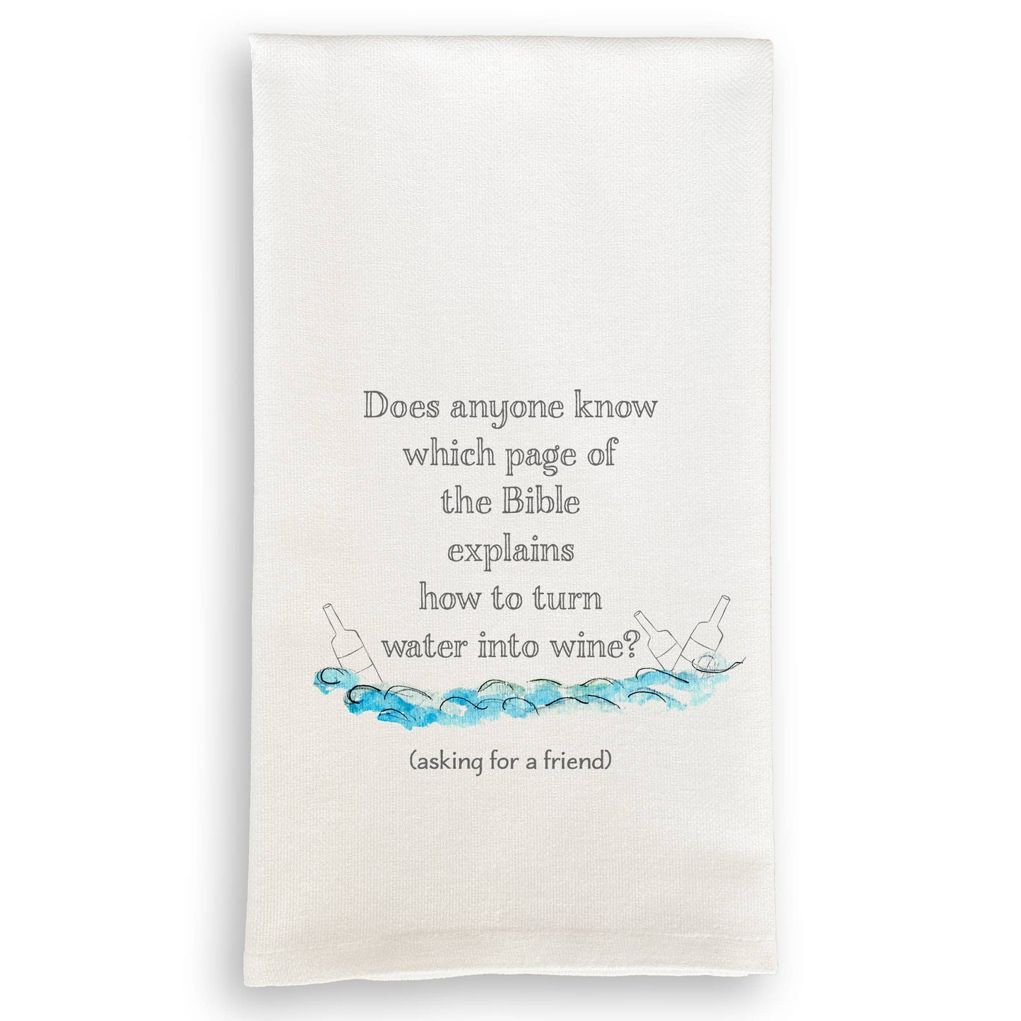 Water Into Wine Dish Towel
