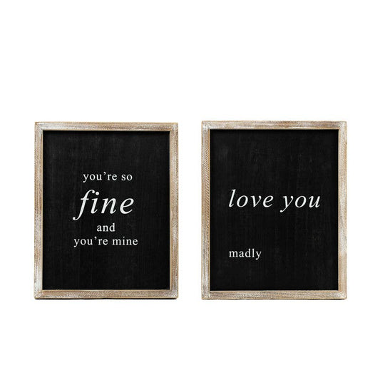 11484 - 10x12x1.5 rvs wd frmd sn (FNE/LV YU) bk/wh