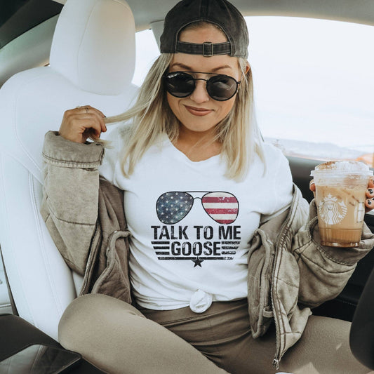 Talk to me Goose Patriotic T-Shirt