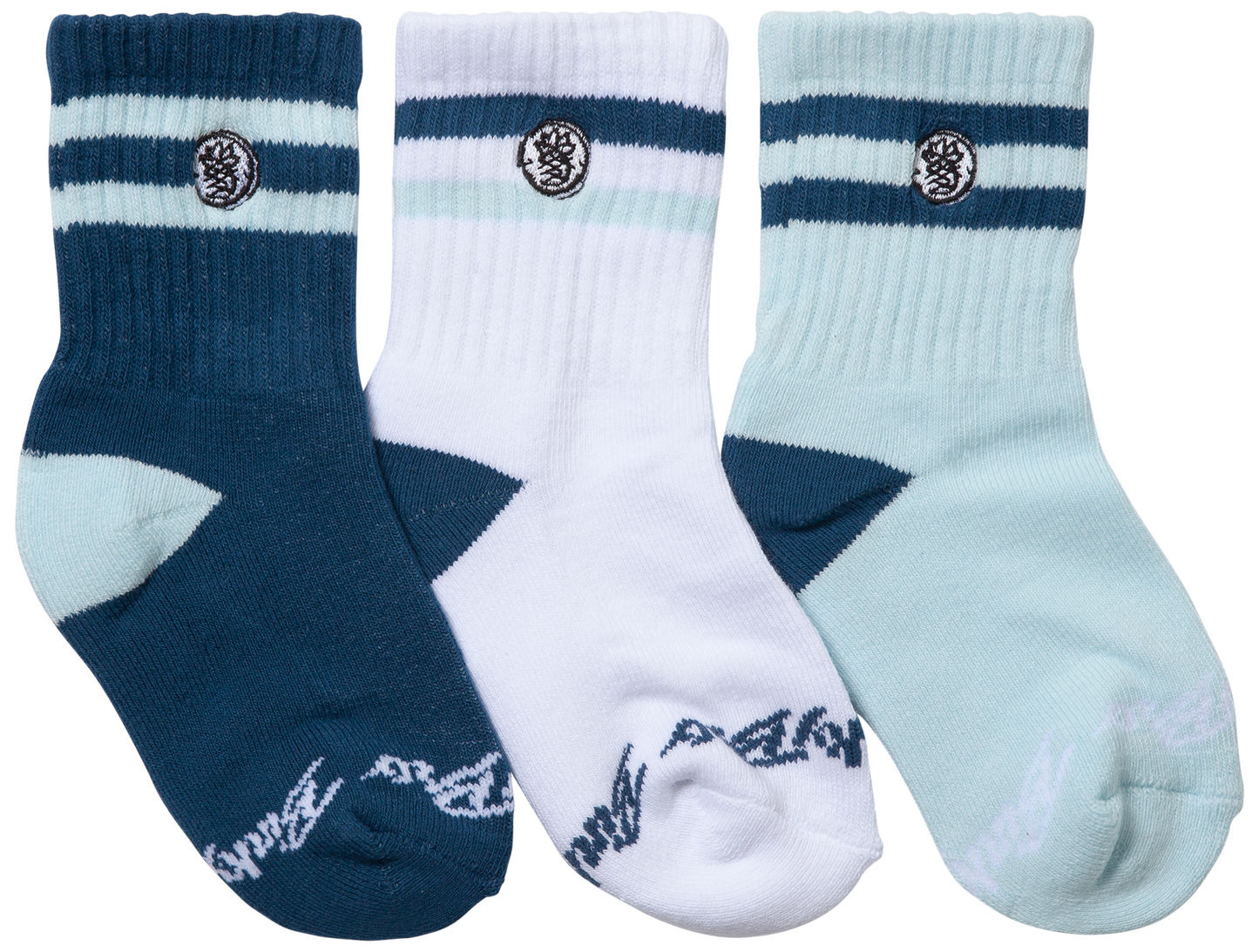 3-Pack Indigo socks: Infant (4 months - 12 months)