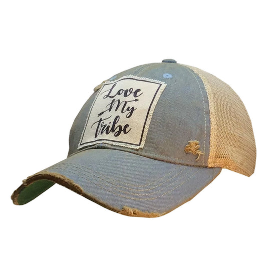 Love My Tribe Distressed Trucker Hat